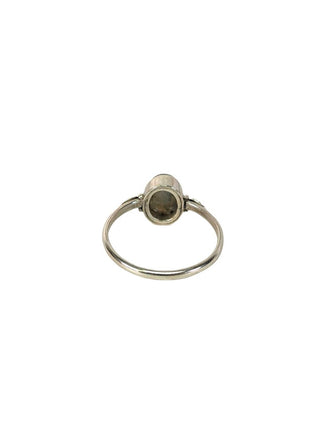 R sterling labradorite ring
