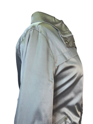 R Metallic Zip Up