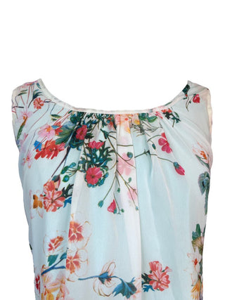 R Double Layered Floral Blouse