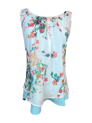 R Double Layered Floral Blouse
