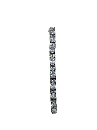 R sterling cz tennis bracelet