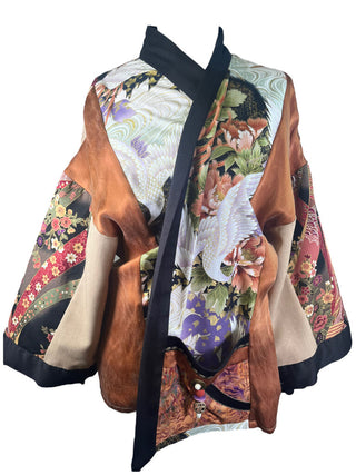 R kimono open front mid length