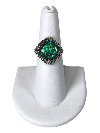 R Sterling doublet ring