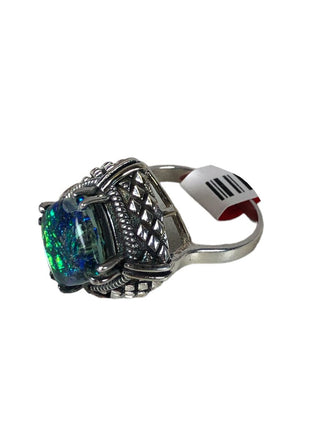 R Sterling doublet ring