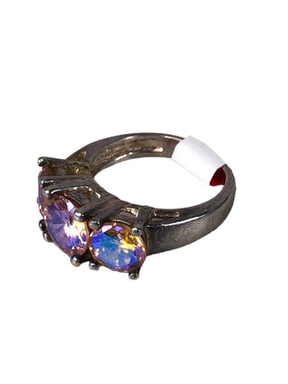 R Sterling 3-stone ring
