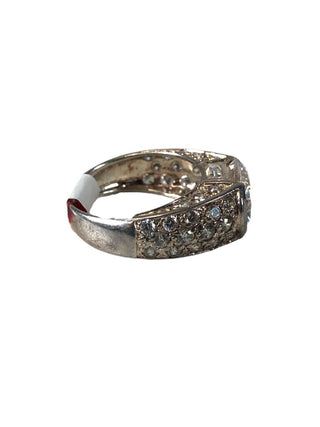 R Sterling multi stone ring