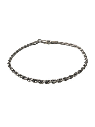 R Sterling rope bracelet