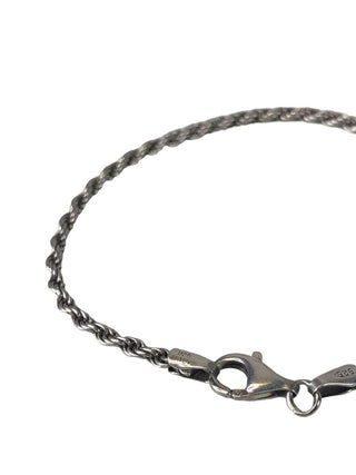 R Sterling rope bracelet