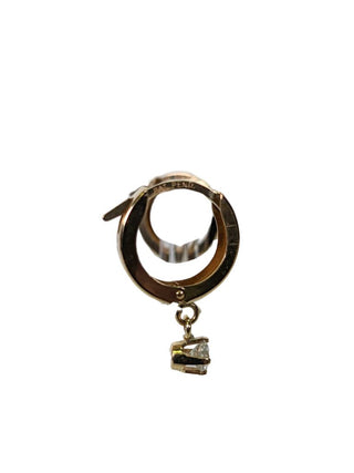 R 10k diamond hoop earrings