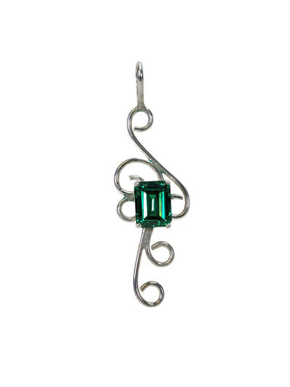 R sterling stone earring, pendant, & ring set