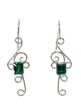 R sterling stone earring, pendant, & ring set
