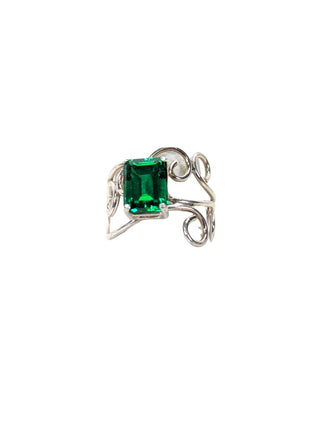 R sterling stone earring, pendant, & ring set