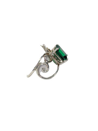 R sterling stone earring, pendant, & ring set