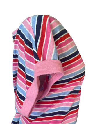 R linen blend striped