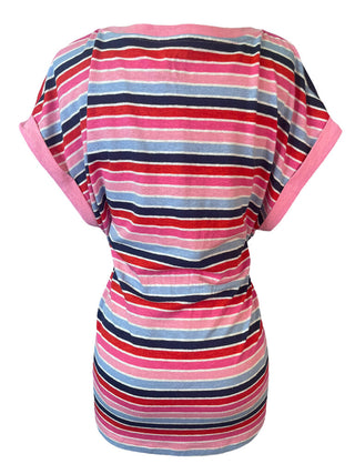 R linen blend striped