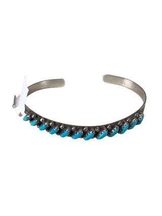 R Sterling multi stone cuff bracelet
