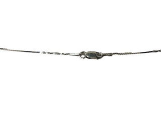 R sterling spider web necklace