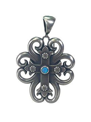 R sterling opal cross pendant retails $285