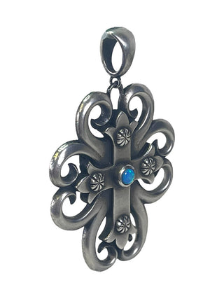 R sterling opal cross pendant retails $285