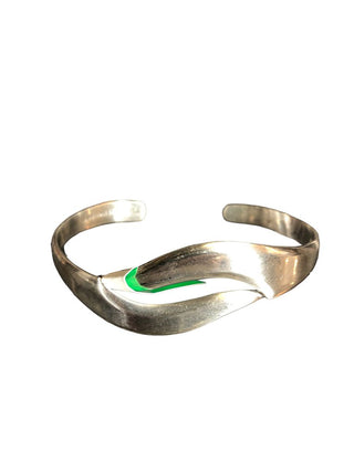 R Sterling cuff bracelet