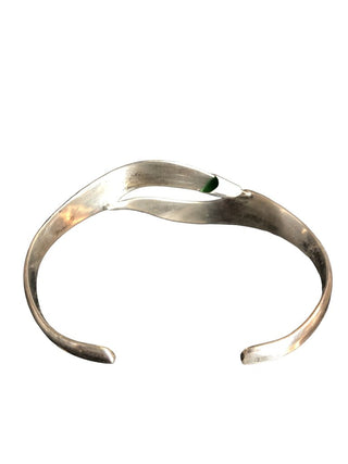 R Sterling cuff bracelet