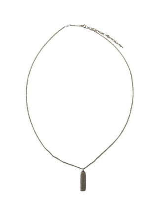 R Sterling "Attitude of Gratitude" pendant on base metal chain