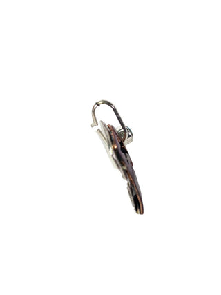 R sterling & copper heart pendant