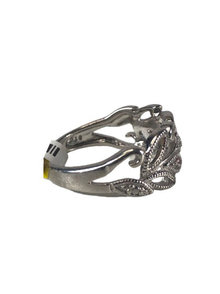 R Sterling leaves ring