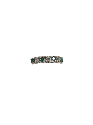 R Sterling multi stone ring