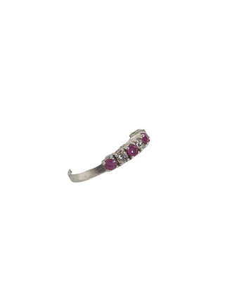 R Sterling multi stone ring