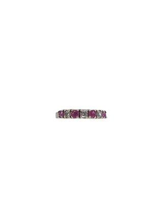 R Sterling multi stone ring