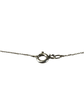 R Sterling heart necklace w/ stonr