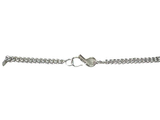 R Silver Plated Stone Necklace