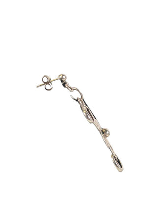 R Sterling floral earrings