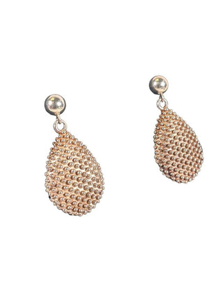 R Sterling dotted teardrop earrings/necklace set