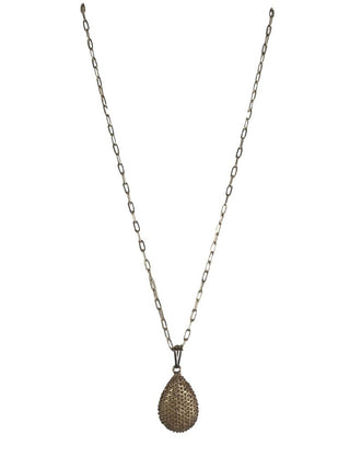 R Sterling dotted teardrop earrings/necklace set