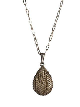 R Sterling dotted teardrop earrings/necklace set