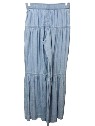 R Chambray Tiered skirt