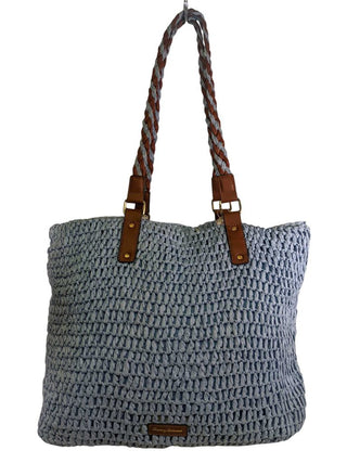 R Straw Tote w/Small Pouch