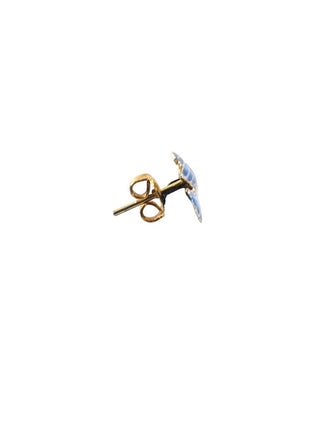 R Sterling enamel bird earrings