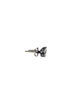 R Sterling cz stud earrings