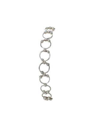 R sterling circle link bracelet