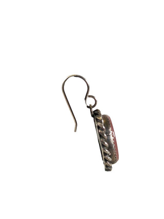 R Sterling oval shell earrings