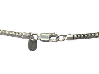R SS Barrel Bead Necklace