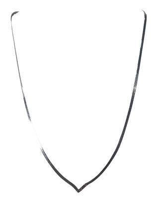 R SS Herringbone V Necklace