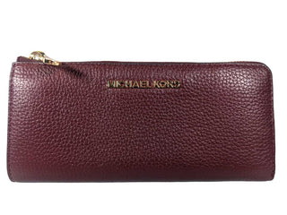 R Pebble leather 1/2 zip wallet