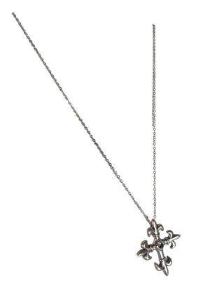 R Cross with Stone Necklace