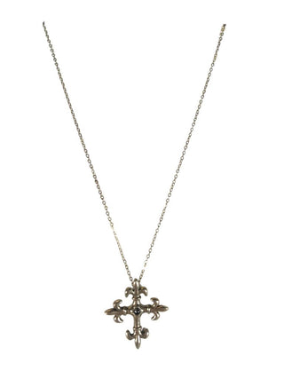 R Cross with Stone Necklace