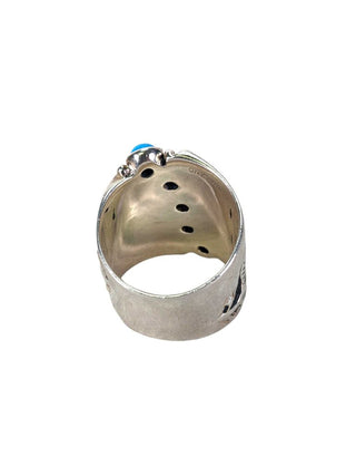 R sterling turquoise ring