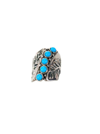 R sterling turquoise ring